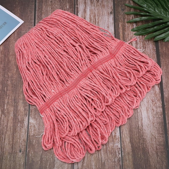 HEALEEP Reusable Cotton Mop Pads for Floor Cleaning, 1 Pack Rectangular Red, and Easy to Wash