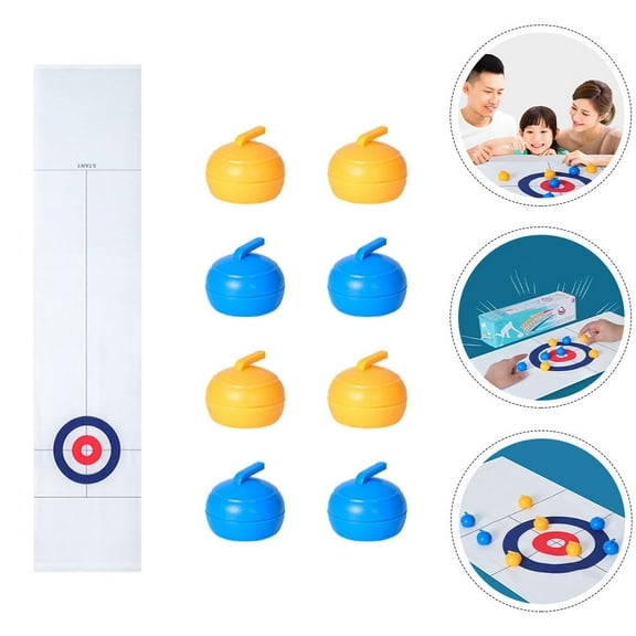 HEALEEP Curling Boardgame for Family and Friends 134X28.5X0.5in 1 Set