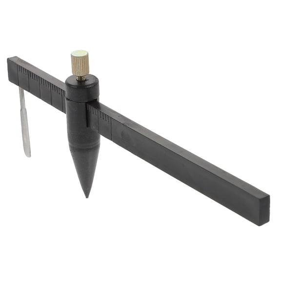 HEALEEP Black Circular Compass Cutter Set, 0.2 x 3.0 x 0.6 Inch, Precision Cutting Tool, Easy to Use for Crafts and Projects