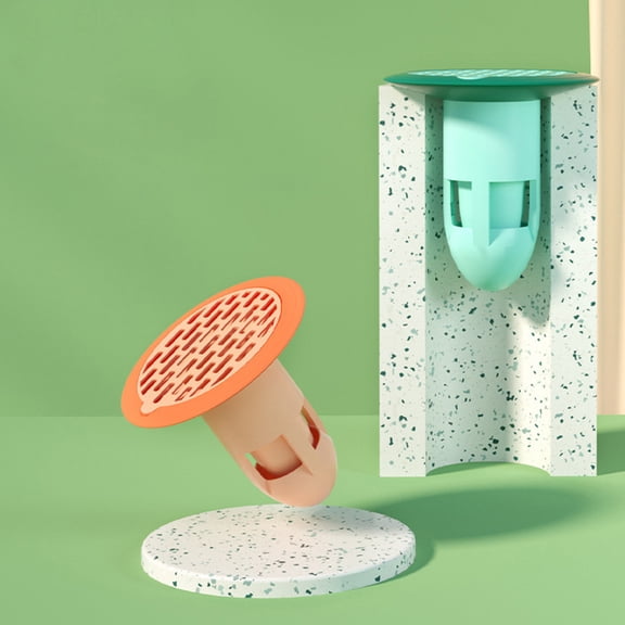 HEALEEP Floor Drain Core 2Pcs Plastic Preventers For Bathroom And Kitchen Drains Candy-Shaped Cover