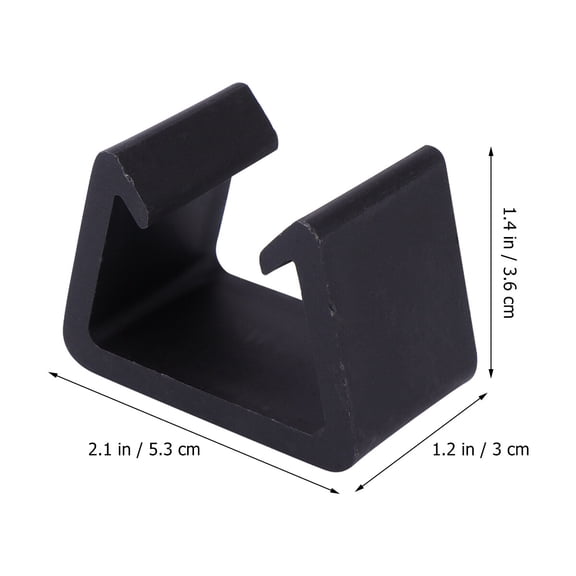 HEALEEP Furniture Clip for Fixing Sectional Sofa Connectors Black Plastic Rattan