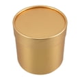 HEALEEP Golden Cylinder Flower Box with Lid, Decorative Tabletop Box ...