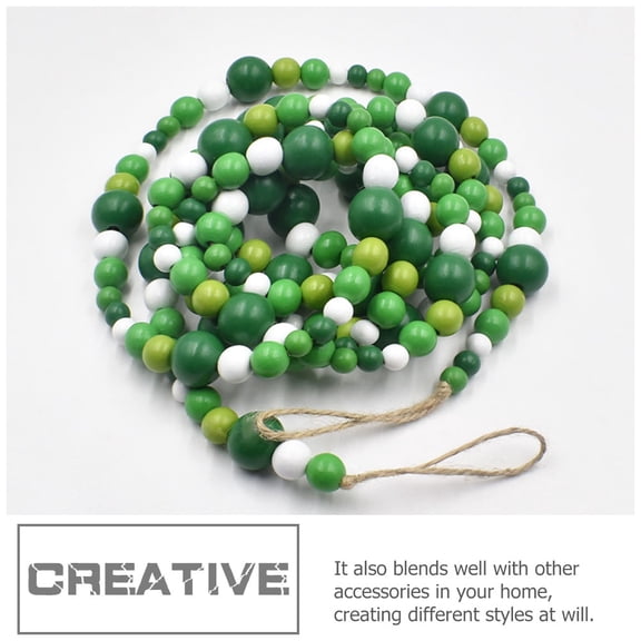 HEALEEP  Green Beaded Decoration Decorative Garland Decorations Shamrock