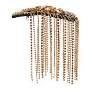 HEALEEP Handmade Golden Epaulette, Rhinestone Tassel Trim, Durable and Stylish