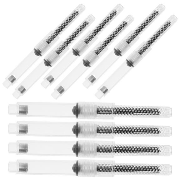HEALEEP Ink Absorption Tool 10Pcs White Plastic for Fountain Pen Accessories 2.67X0.31X0.31in