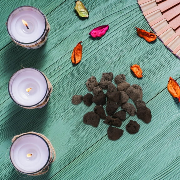 HEALEEP Lava Rock Black Irregular 1Bag For Garden And Aquarium Decor