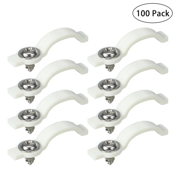 HEALEEP Led Strip Light Clips 100 Pcs Waterproof Ultra Thin Metal Mounting Brackets for Smd5630