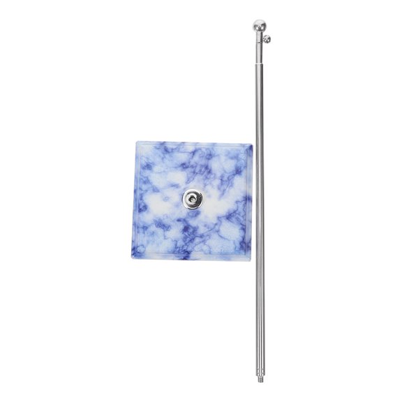 HEALEEP MLINS Metal Desk Flag Pole with Stable Weighted Base, Office Table Flag Holder Display Stand, 1 Piece
