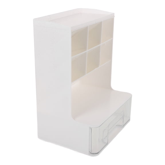 HEALEEP Makeup Organizer with Drawers Accessory Holder Dresser White