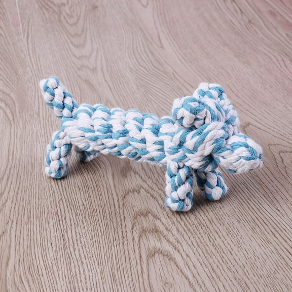 HEALEEP Mini Tiger Cotton Teaser 1Pack for Small Dog Teething and Chewing 11.0*0.7*1.9in