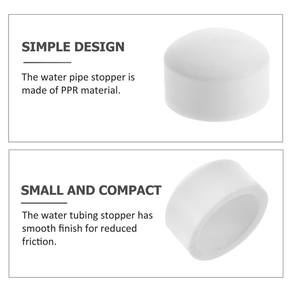 HEALEEP Plastic Tubing End Caps Ppr Green For Water Pipeline Maintenance 50Pcs