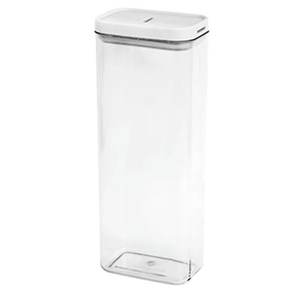 HEALEEP Pasta Holder Container 1Pcs 30X11.4X7.4In Clear Plastic Cylindrical Shape For Kitchen Pantry Storage
