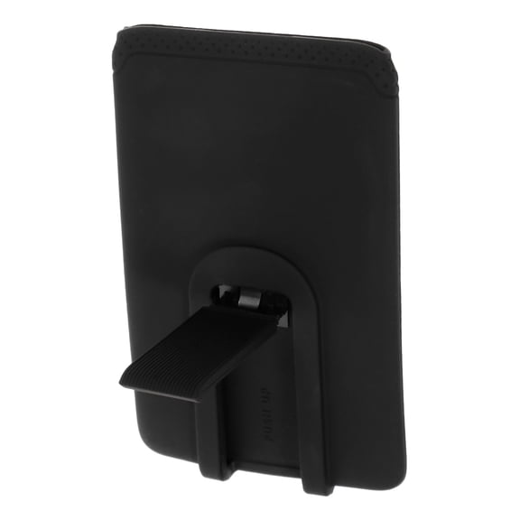 HEALEEP Black Silicone Phone Wallet Stand with Card Holder, 1 Pack - Mobile Phone Accessory for Hands-Free Convenience