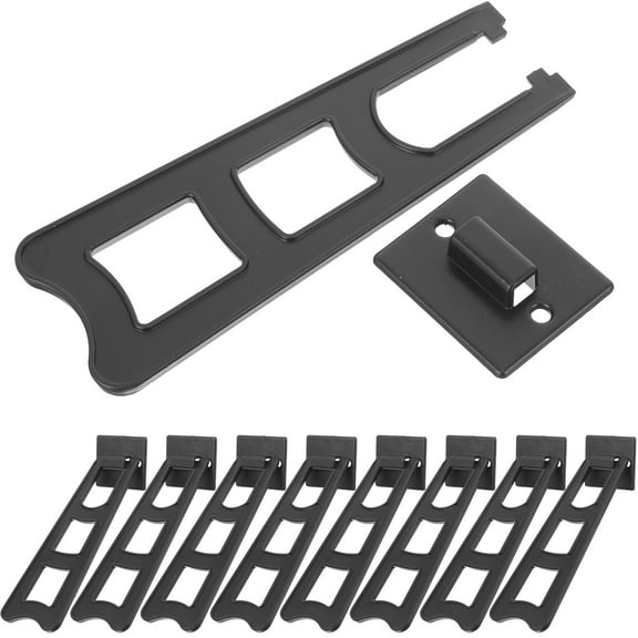 HEALEEP 10-Pack Plastic Photo Frame Back Stands, Anti-Fall Support for Picture Display and Frame Stability