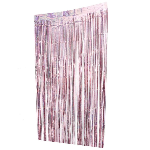 HEALEEP Glitter Door Curtain Pink Plastic Door Decoration 1Pack