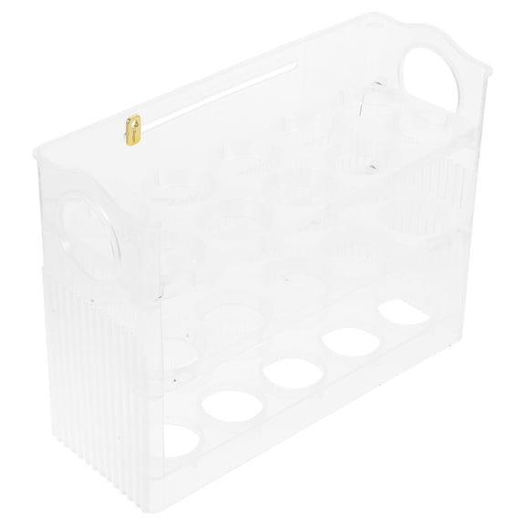 HEALEEP Plastic Refrigerator Storage Rack, Chicken Holder Stand, Multi-Purpose Fridge Organizer Tray for Kitchen