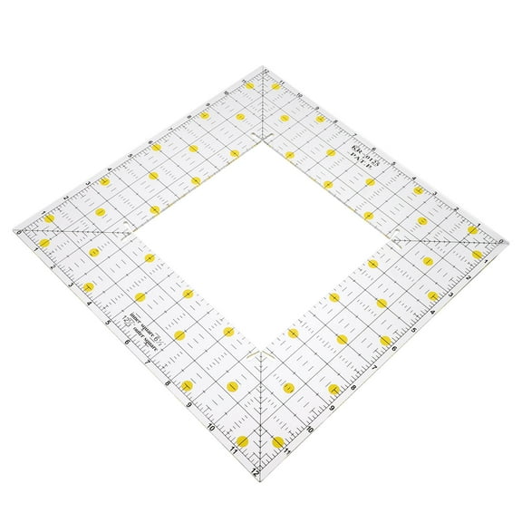 HEALEEP Quilting Rulers Square 1Pcs Multi Color Plastic for Sewing Measuring and Crafting Projects