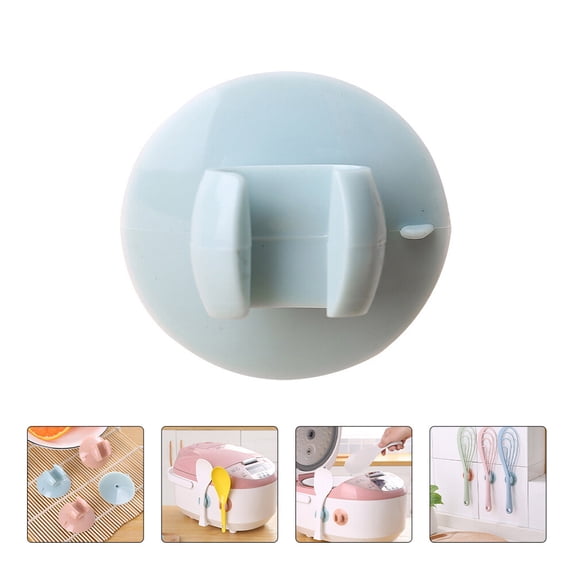 HEALEEP PVC Rice Spoon Holder Rack 4-Pack Compact Kitchen Storage Organizer 1.81 x 1.81 x 0.79 inches
