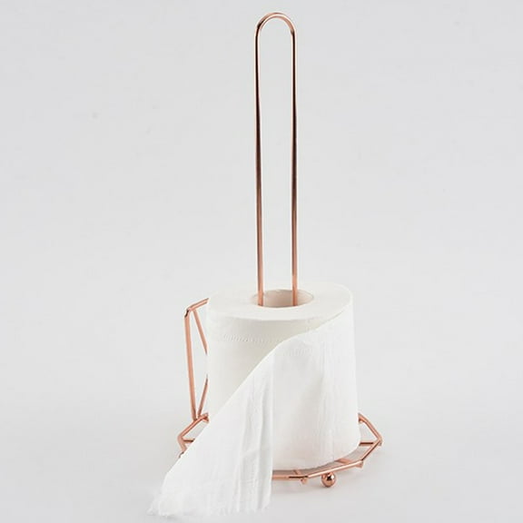 HEALEEP Rose Gold Iron Paper Towel Holder for Home Adds Style and Functionality to Any Kitchen or Living Room Scene 13.5 x 8.5 x 10 inches