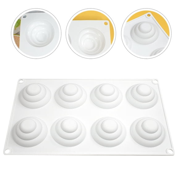 HEALEEP Silicone Three Tier Stack Cake Mold for Home Baking and Shops