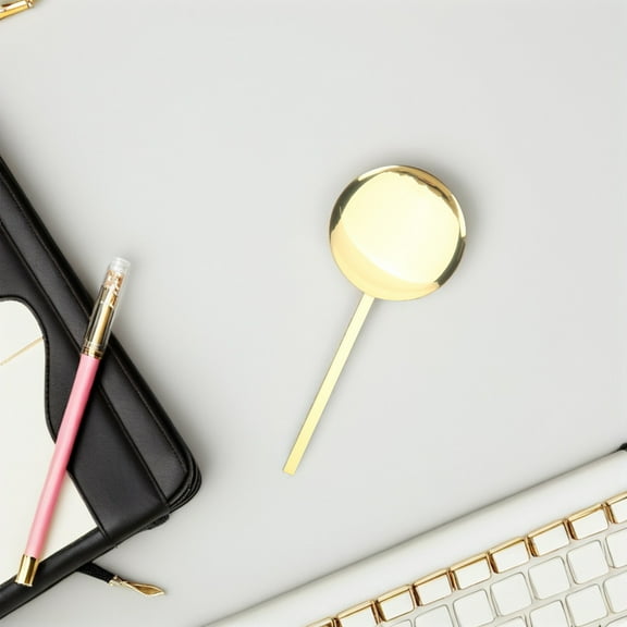 HEALEEP Silver Metal Pendulum Clock Accessories Work 15x6cm Golden