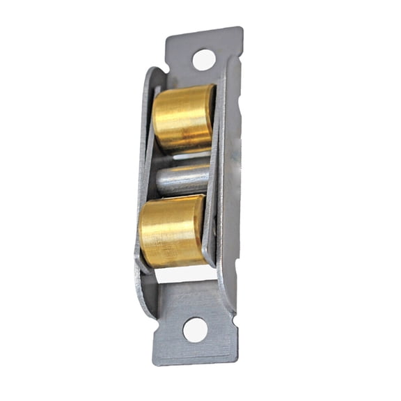 HEALEEP Sliding Door Gear Brass Tone Round Pulley Wheel 1Pcs 16mm Diameter For Window Maintenance