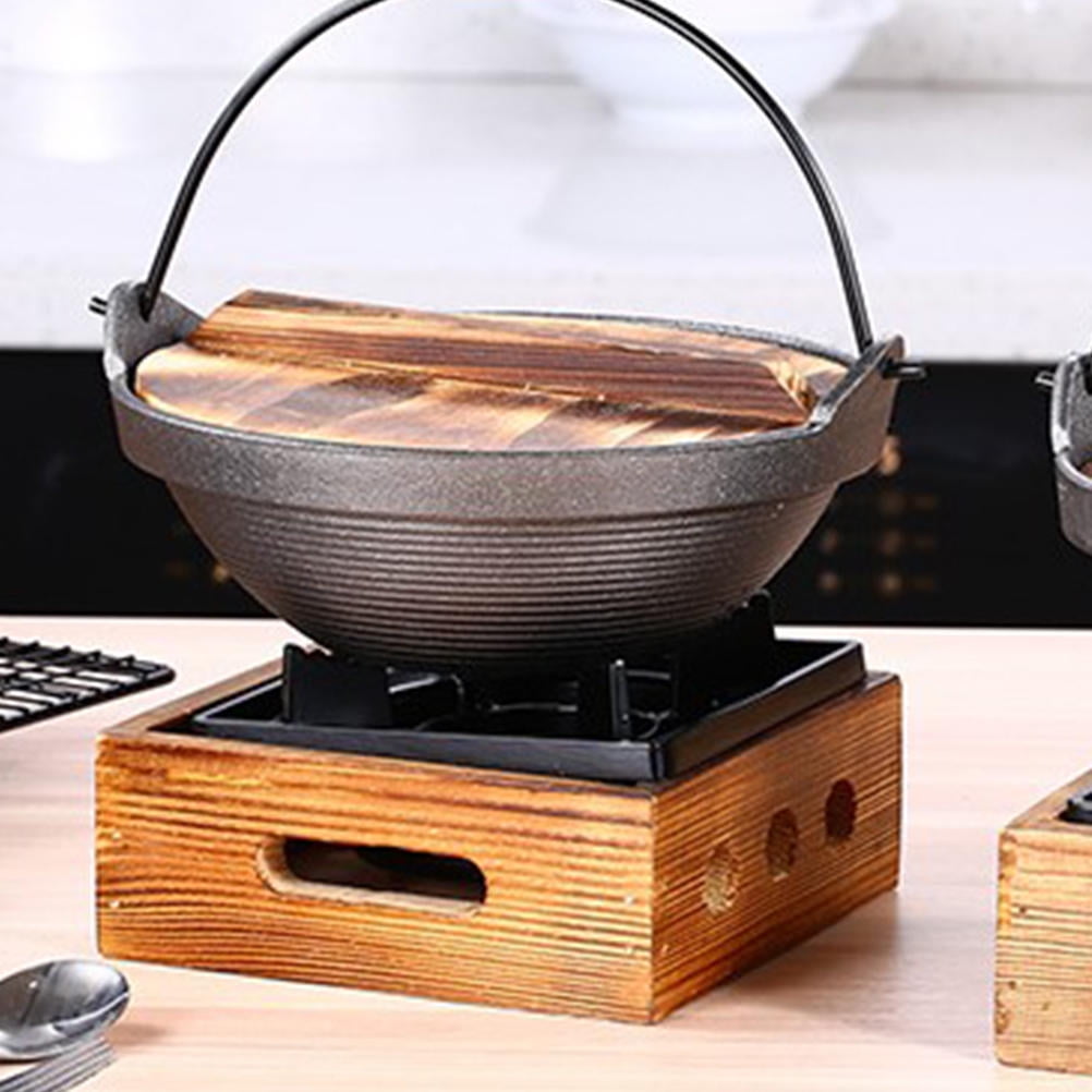 HEALEEP Cast Iron Sukiyaki Simmer Pot for Kitchen Cooking, Ideal for Instant Noodles and Sauce Preparation
