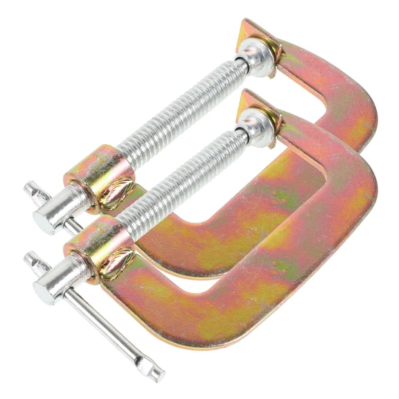 HEALEEP 2- -Inch Table C-Clamps for Woodworking, Heavy Duty Metal Clamp Set for , Carpentry, and Workshop Use