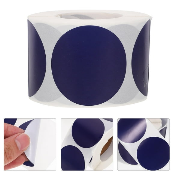 HEALEEP Copper Dot Labels Stickers Roll, 5 Inch Diameter, Adhesive for Organizing, Crafting, and Labeling