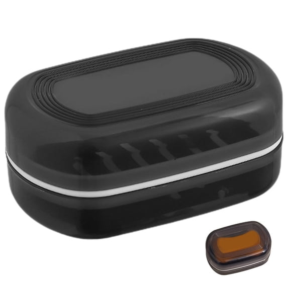 Soap Box Graphics HEALEEP Portable Travel Soap Case Lid, Leak-Proof Soap Container Holder ...