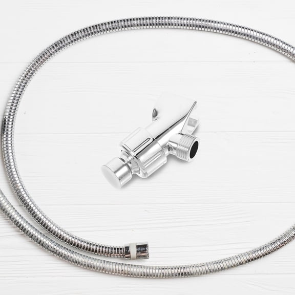 HEALEEP Adjustable Shower Bracket Silver 1Pack 3.73X2.16X1.38 In