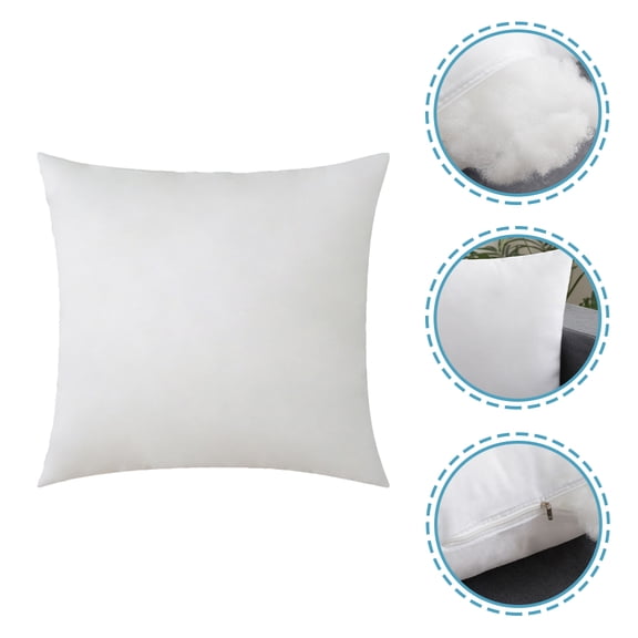 HEALEEP White Sofa Cushion Inserts 2-Pack, Blended Fabric Decorative for Living Room, 45 x 0.39 Inch