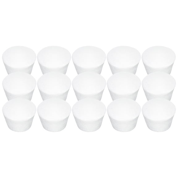HEALEEP White Foam Cake Model Set 15 Pcs for Crafting and Safe Wedding Cake Practice, Ideal for Decorating and Display