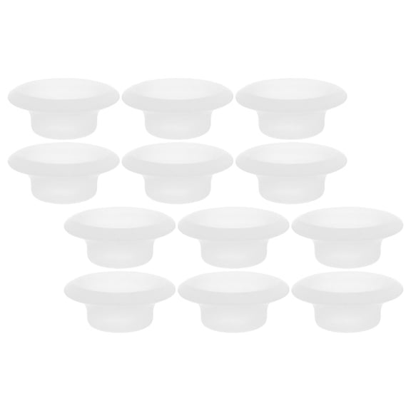 HEALEEP White Silicone Bottle Seal Gaskets for Home Use Ensuring Leak Proof Seals 12 Pieces