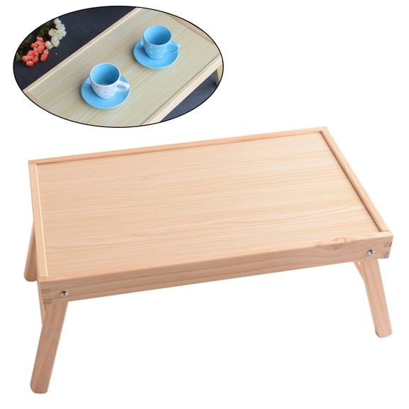 HEALEEP Wood Bed Desk for Bed Use 48x30cm 1Pack