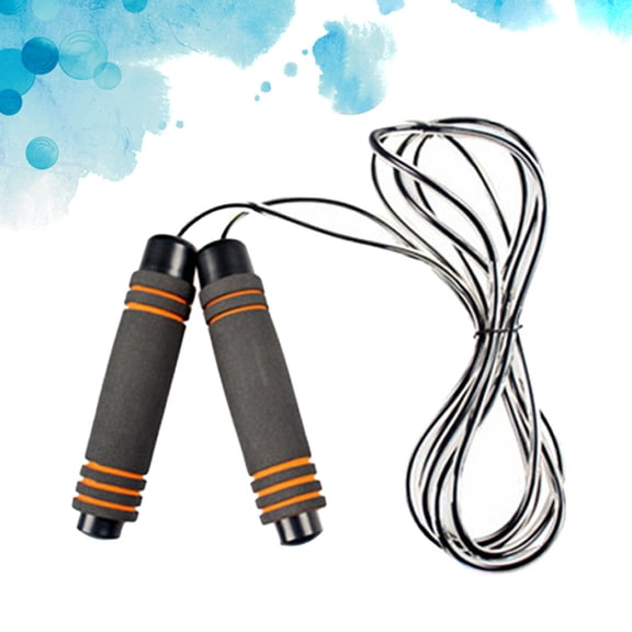 HEALEEP Workout Ropes 1Set Orange Jump Rope with 360-Degree Swivel Ball Bearing for Fitness