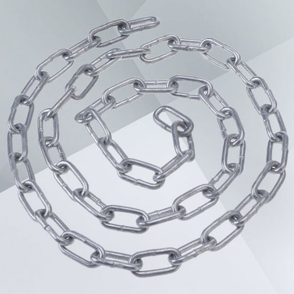 HEALEEP Zinc Plated Coil Chain 1Pack Link Iron Chain 3M in Length 3MM Diameter for Outdoor and Industrial Use