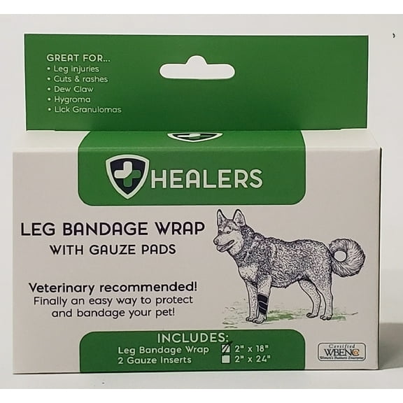 HEALERS Medical Elastic Wrap Leg Bandage - Small, 18" Long