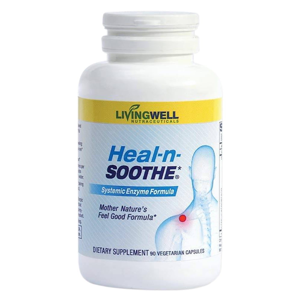 HEALNSOOTHE Natural Joint Support- Proteolytic Enzymes for Maximum Joint Support and Back Support- 90 Count for Men and Women