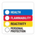 thumbnail image 1 of HEALTH - FLAMMABILITY - REACTIVITY - PERS PROTECTION Label, 2" x 2", Disp Bx-500, 1 of 1