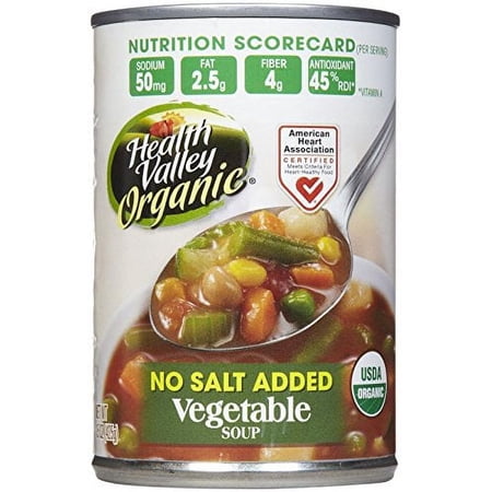 HEALTH VALLEY Organic No Salt Vegetable Soup, 15 OZ