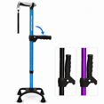 thumbnail image 1 of Healthbazaar Adjustable Lightweight Quad Cane for Women and Men, Blue, 1 of 11