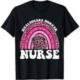 thumbnail image 1 of HEALTHCARE WORKER NURSE Rainbow Leopard Heart T-Shirt, 1 of 3