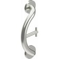 thumbnail image 1 of HEALTHCRAFT Plus 2-in-1 Towel/Robe Hook and Grab Bar, 14.5 inch | ADA Compliant Handicap Bathroom Safety Bar for Seniors, Wall-Mounted, Brushed Steel, 1 of 8
