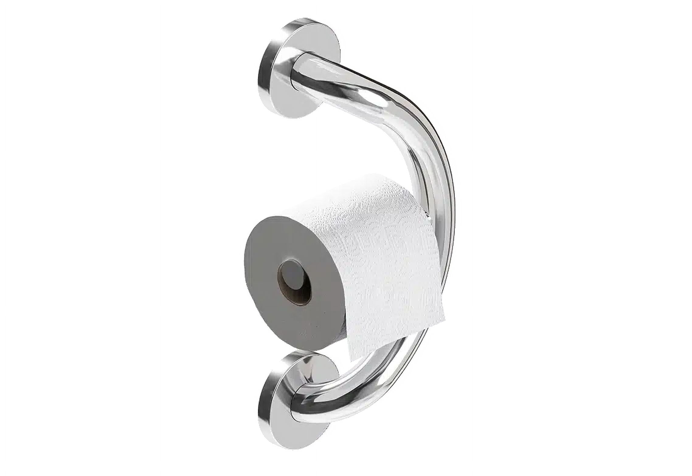 HEALTHCRAFT Toilet Paper Holder, ADA Compliant Grab Bar, Bath And