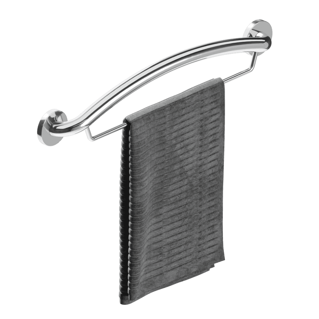 HEALTHCRAFT Towel Bar, ADA Compliant Grab Bar, Bath And Shower Safety