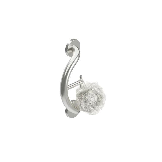 HEALTHCRAFT Towel & Robe Hook, ADA Compliant Grab Bar, Bath And Shower ...