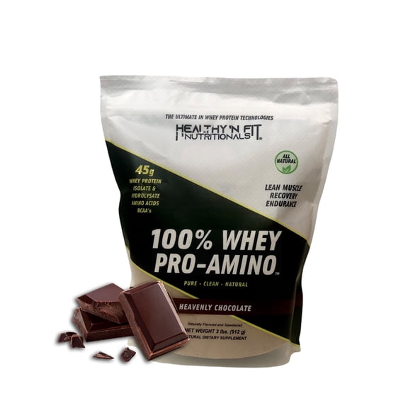 Healthy N Fit Nutritionals - 100% Whey Pro Amino 2lb, Chocolate