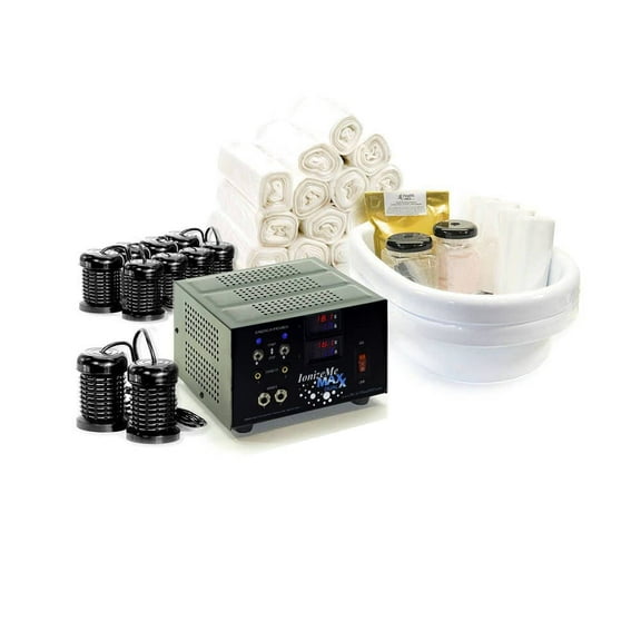 HEALTHandMED IonizeMe Maxx Dual Ionic Foot Bath Detox Machine 2-Channel, Powerful 20V Heavy Duty Foot Massager Spa, Foot Spa, Ultimate Package, 5-Year Warranty, Made in USA