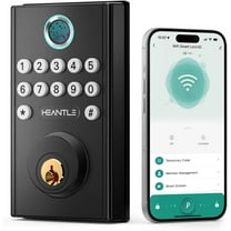 HEANTLE WiFi Deadbolt Smart Lock Fingerprint - Keyless Entry Front Door Locks Bluetooth Deadbolt Alexa APP Remote Control via WiFi